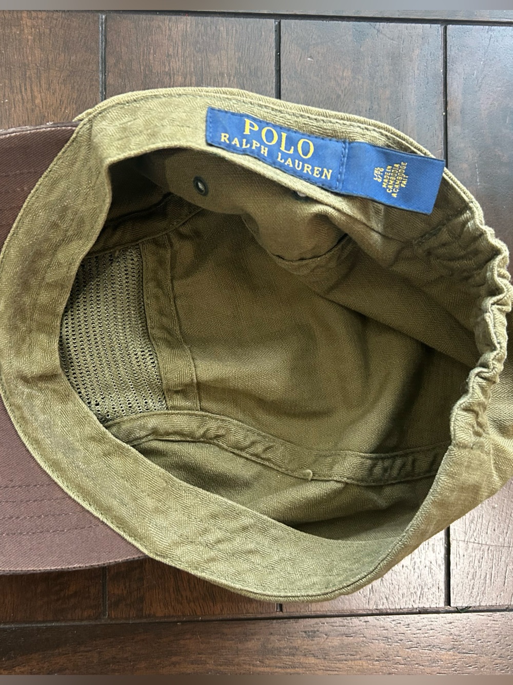 Polo Ralph Lauren Mountain Expedition Climbers Men's Baseball Cap Green Brown L - Picture 5 of 7
